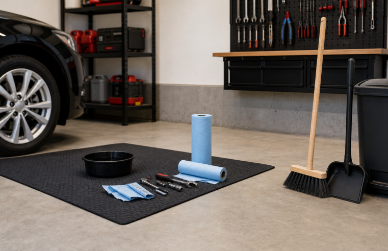 Garagebox schoon houden tijdens sleutelen