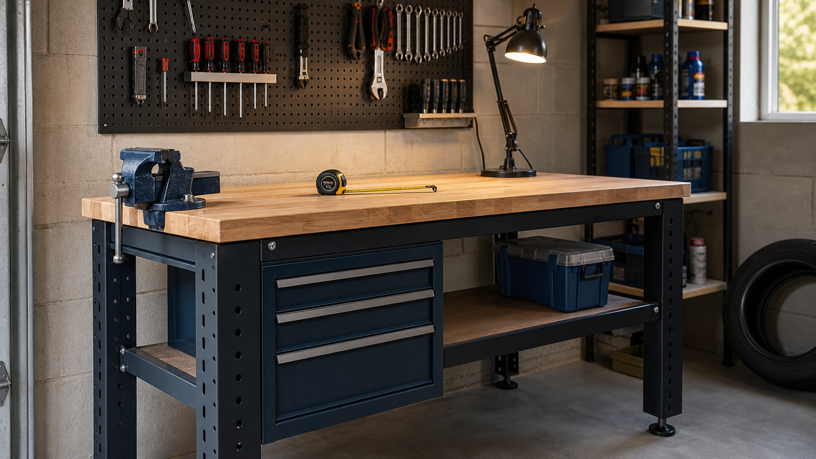 Werkbank garagebox kiezen: waar let je op?